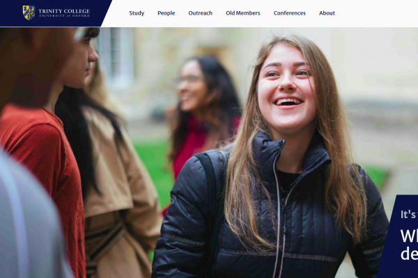 Trinity College - University of Oxford - website hompage