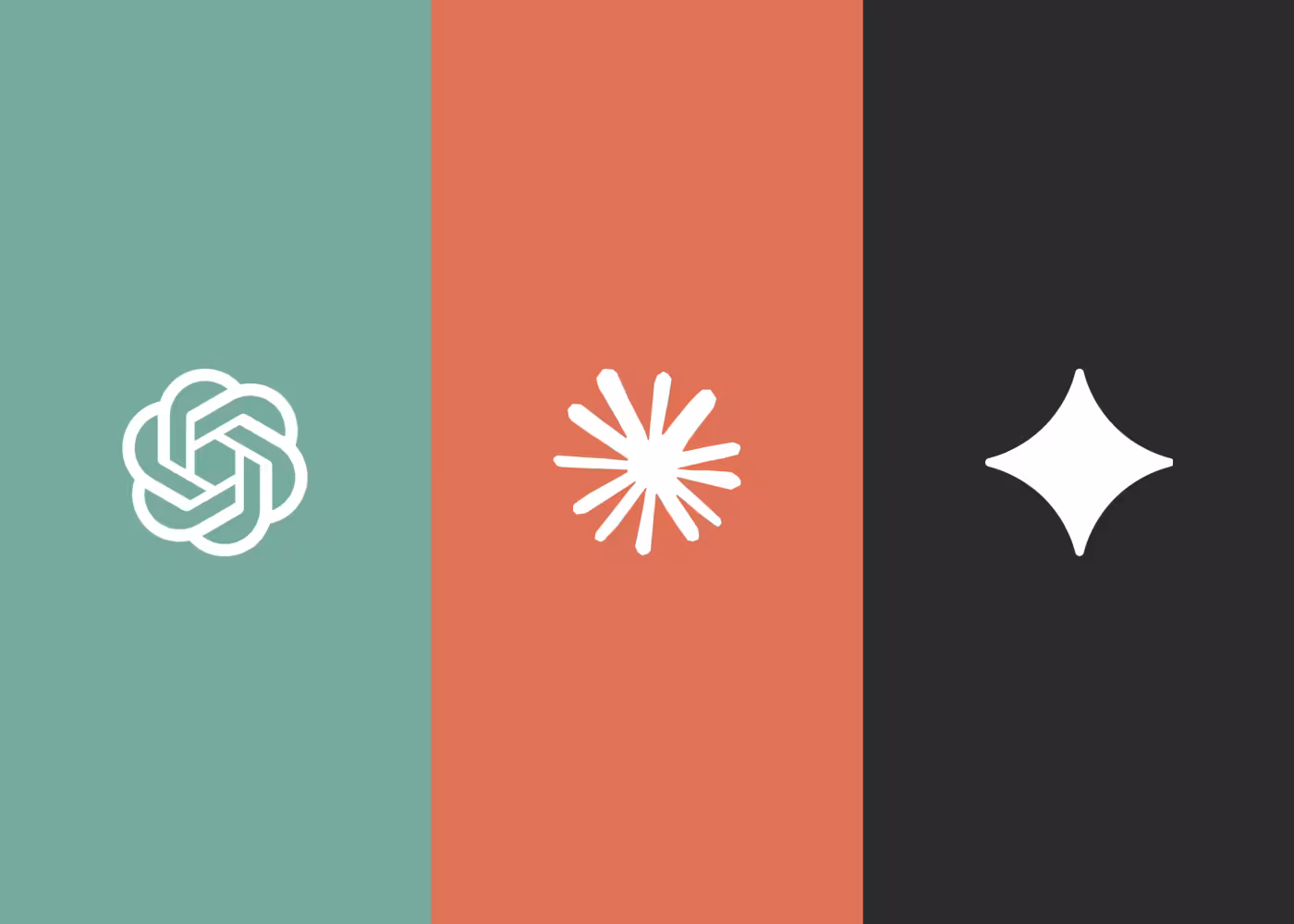 claude, chat gpt and gemini icons