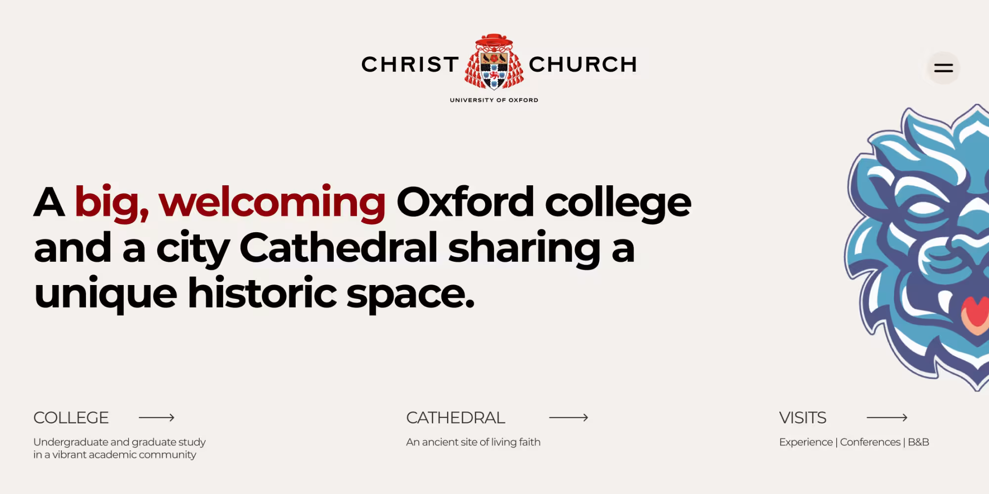 christ church website banner