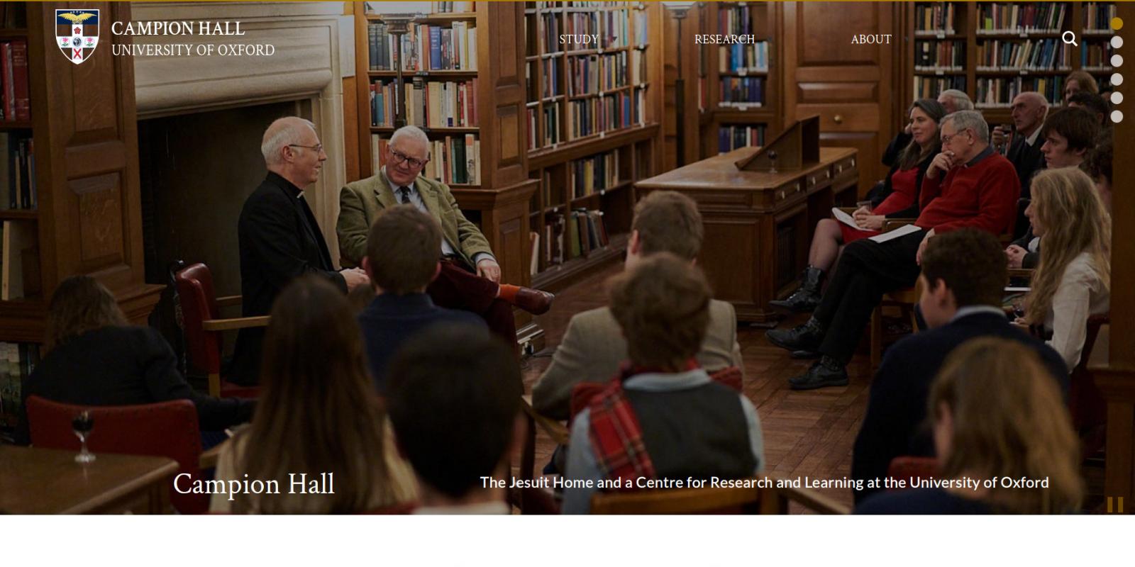 Campion Hall - University of Oxford - website homepage banner