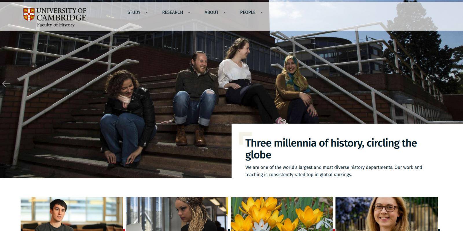Faculty of History - University of Cambridge - website homepage