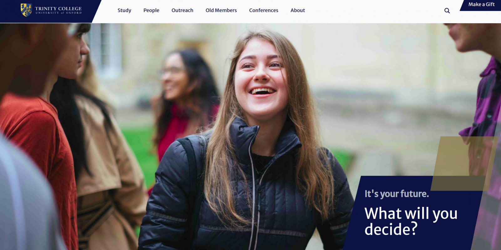 Trinity College - University of Oxford - website hompage