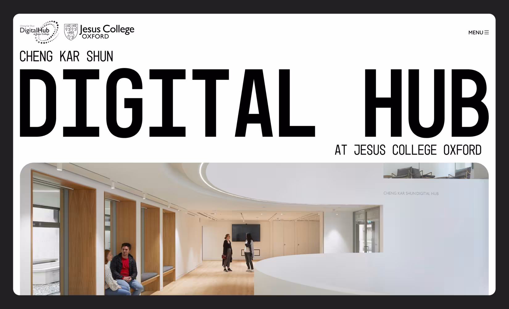 digital hub landing page